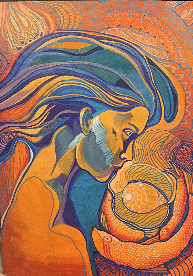 Художник Татьяна Гершгорина. Жемчужина. 2026 год. Холст, масло, акрил